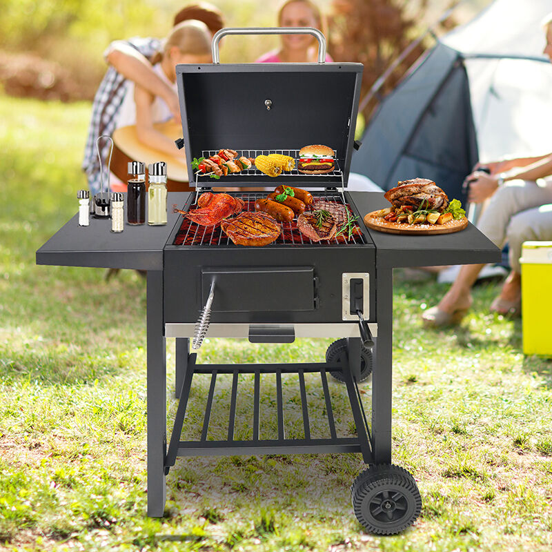 Découvrez le plaisir du barbecue avec le grill au charbon Pastime Square
