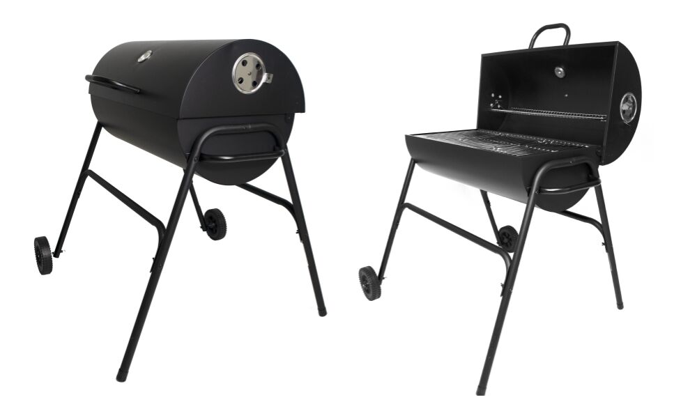 Large Oil Drum Barrel Barbecue BBQ Grill01.jpg