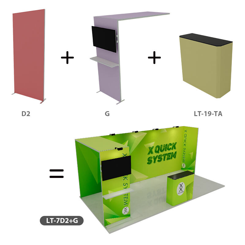 3*6m Foldable SEG Fabric Modular Exhibition Booth