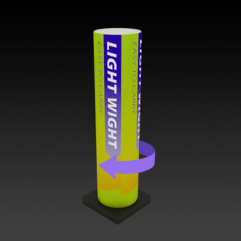 LED Pillars Rotating trade show tower