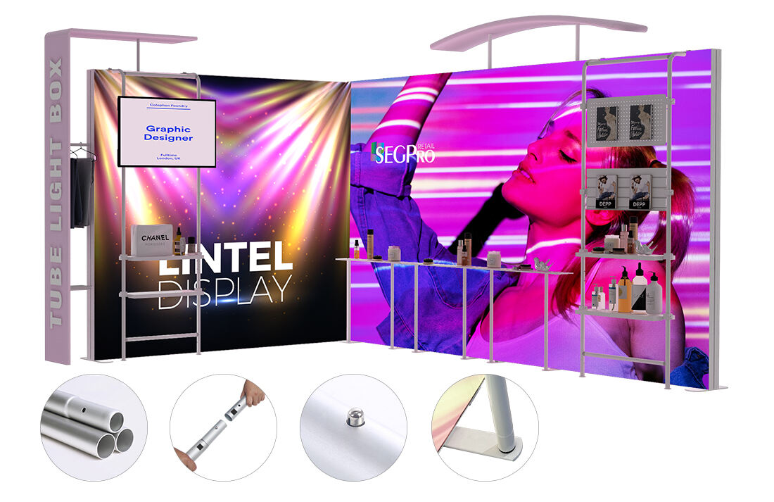 Retail Light Box tube Frame Side Display Rack.jpg