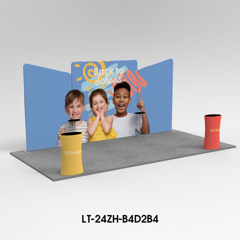 3M*6M Kit de stand de feria comercial con tela tensada LT-24ZH-B4D2B4