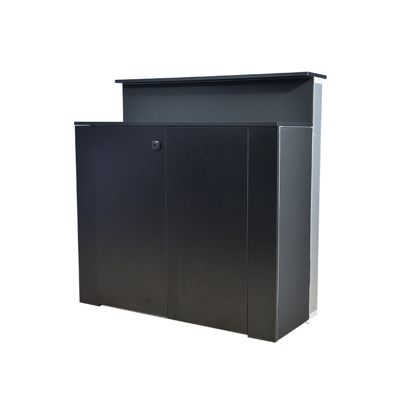 85mm Dual Countertop Light Box Counter na may Fingerprint Lock at Shelf LT-ALF85-TB