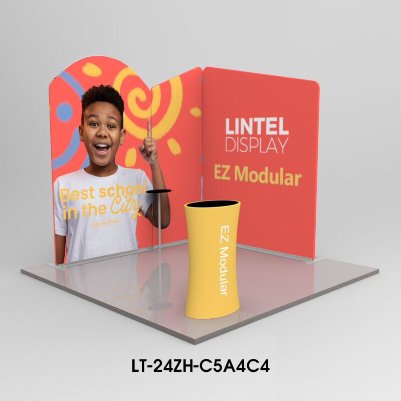 3M*3M Kit de stand de feria de tela tensada LT-24ZH-C5A4C4