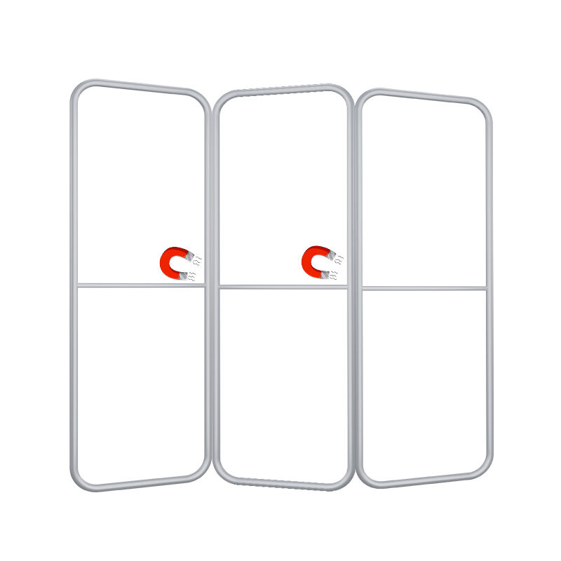 Magnetic modular fabric banner display