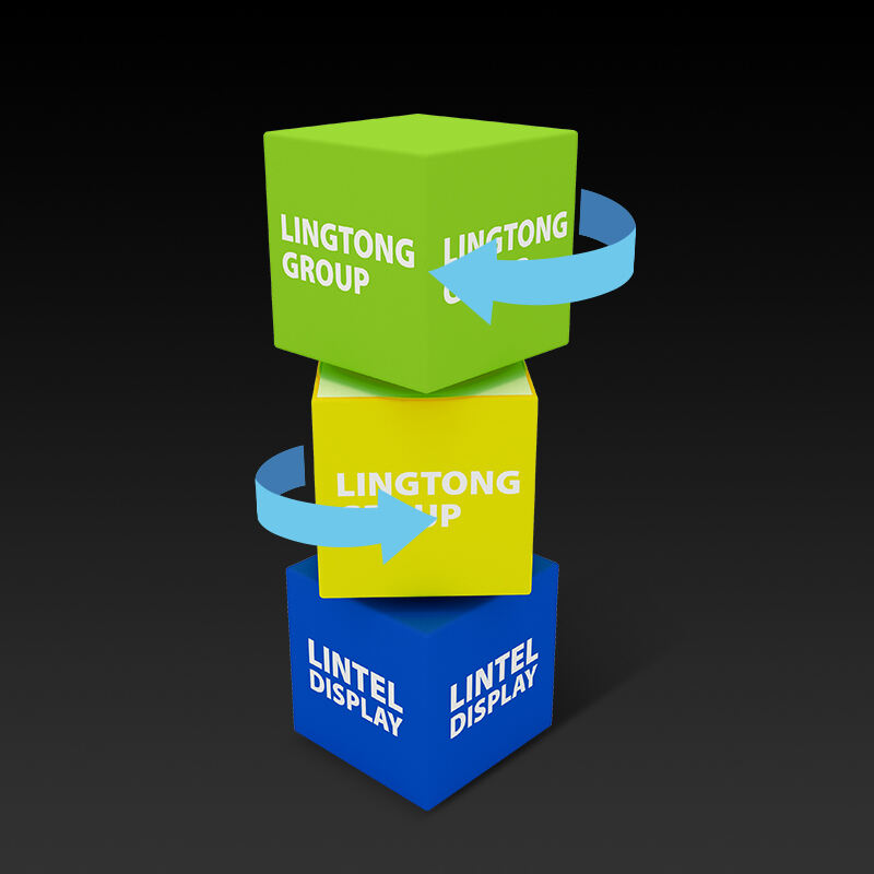 LED Pillars Rotating trade show tower