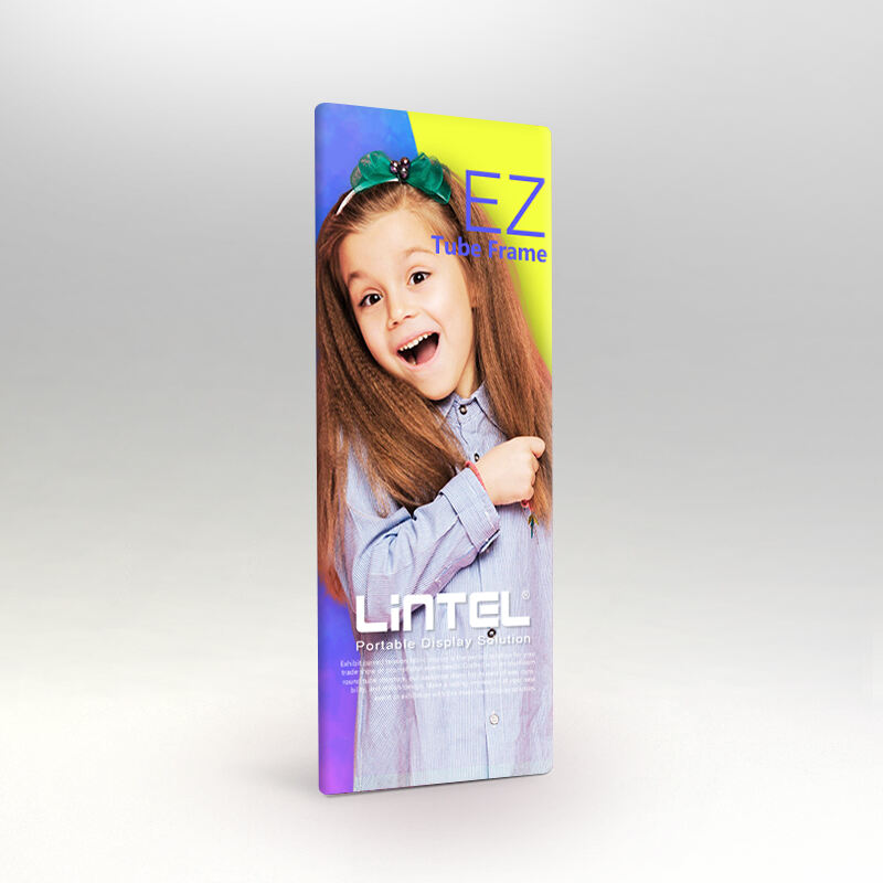 Magnetic modular fabric banner display