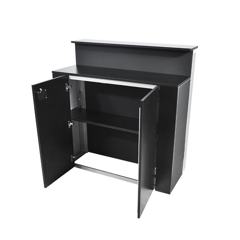 85mm Dual Countertop Light Box Counter na may Fingerprint Lock at Shelf LT-ALF85-TB