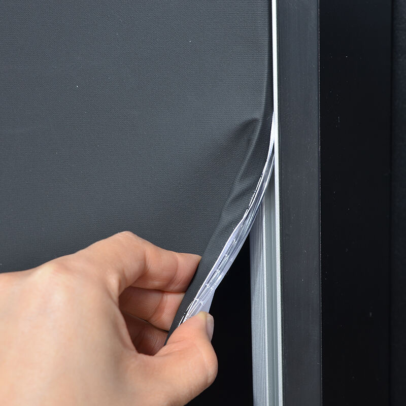 85mm Dual Countertop Light Box Counter na may Fingerprint Lock at Shelf LT-ALF85-TB