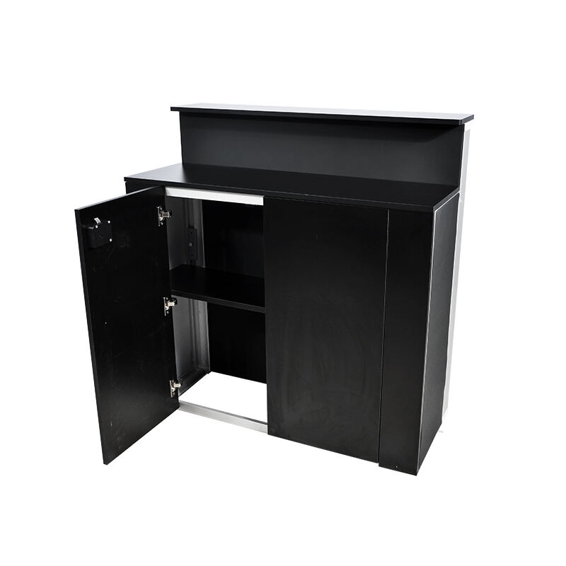 85mm Dual Countertop Light Box Counter na may Fingerprint Lock at Shelf LT-ALF85-TB