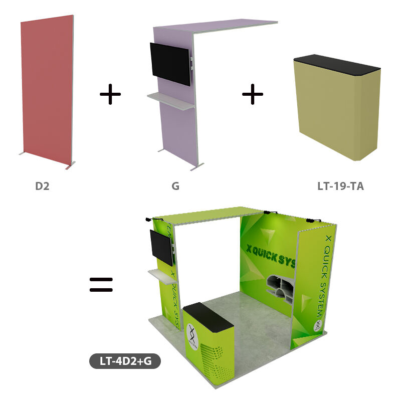 3*3m Foldable SEG Fabric Modular Exhibition Booth