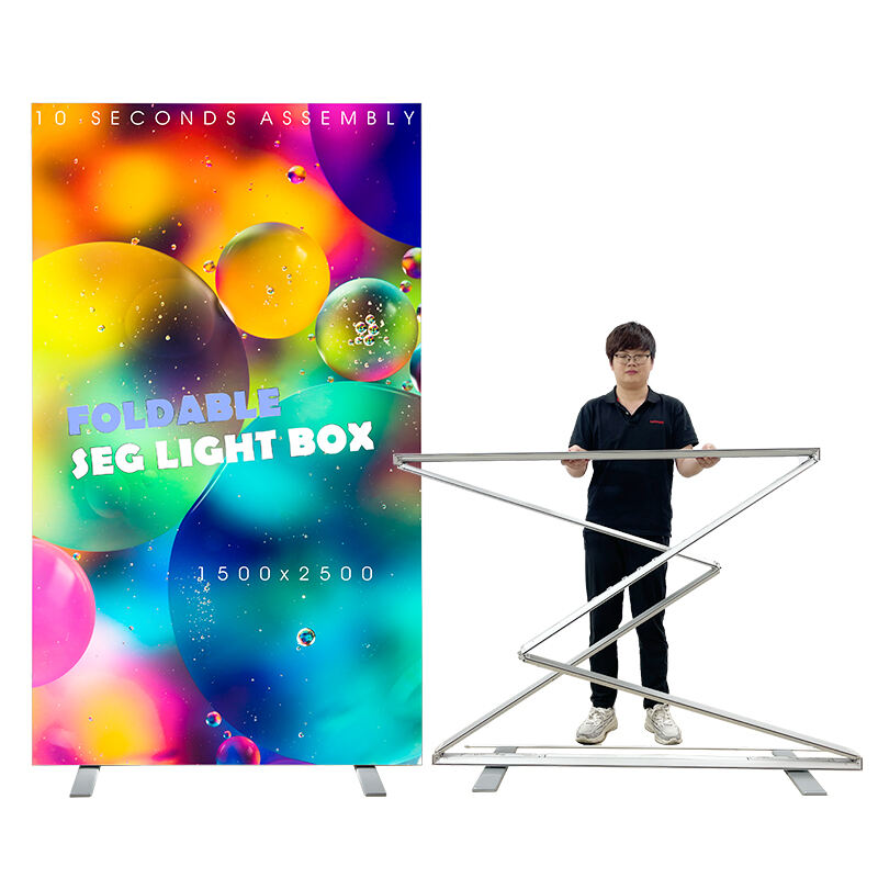 expositor Luminoso Dobrável de 85mm com Grande Tamanho