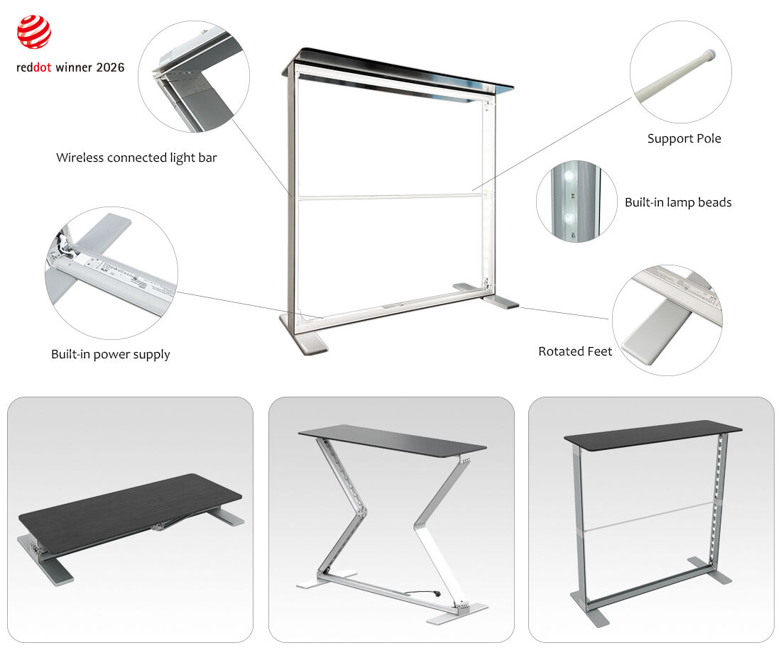 Lintel 85mm folding light box counter structure.jpg