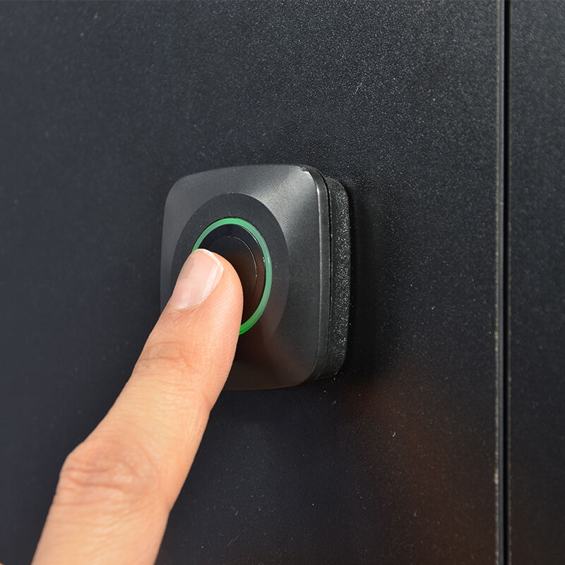 85mm Dual Countertop Light Box Counter na may Fingerprint Lock at Shelf LT-ALF85-TB