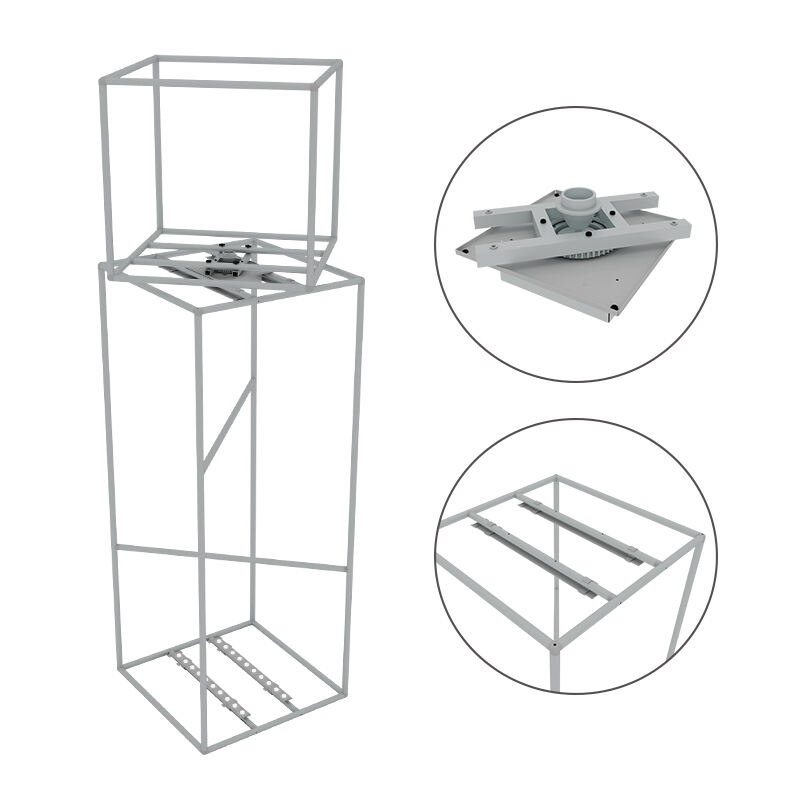 LED Pillars Rotating trade show tower