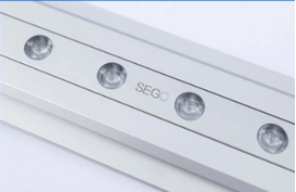 led strip embedded inside light box frame