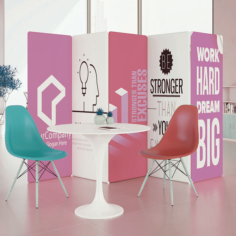 Magnetic modular fabric banner display