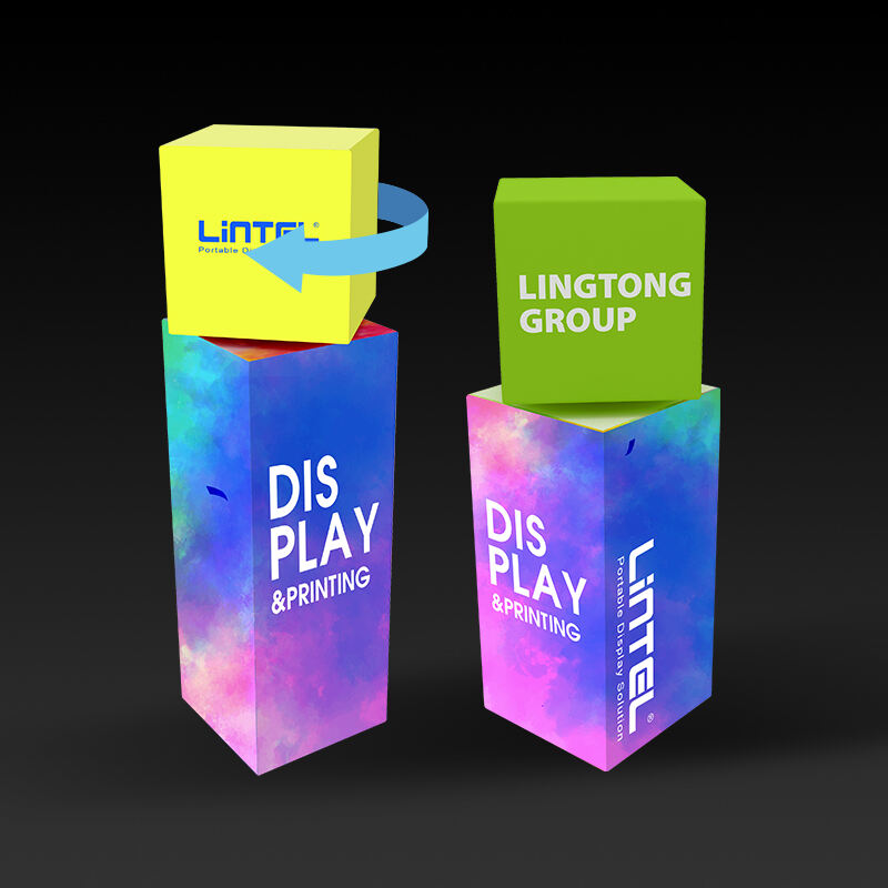 LED Pillars Rotating trade show tower