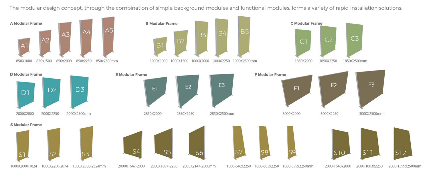 120mm light box booth standard size modules