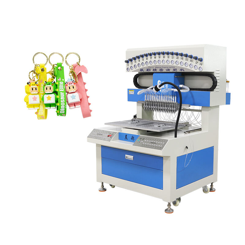 18 Color Automatic PVC Silicone Label Doll Pendant Making Machine