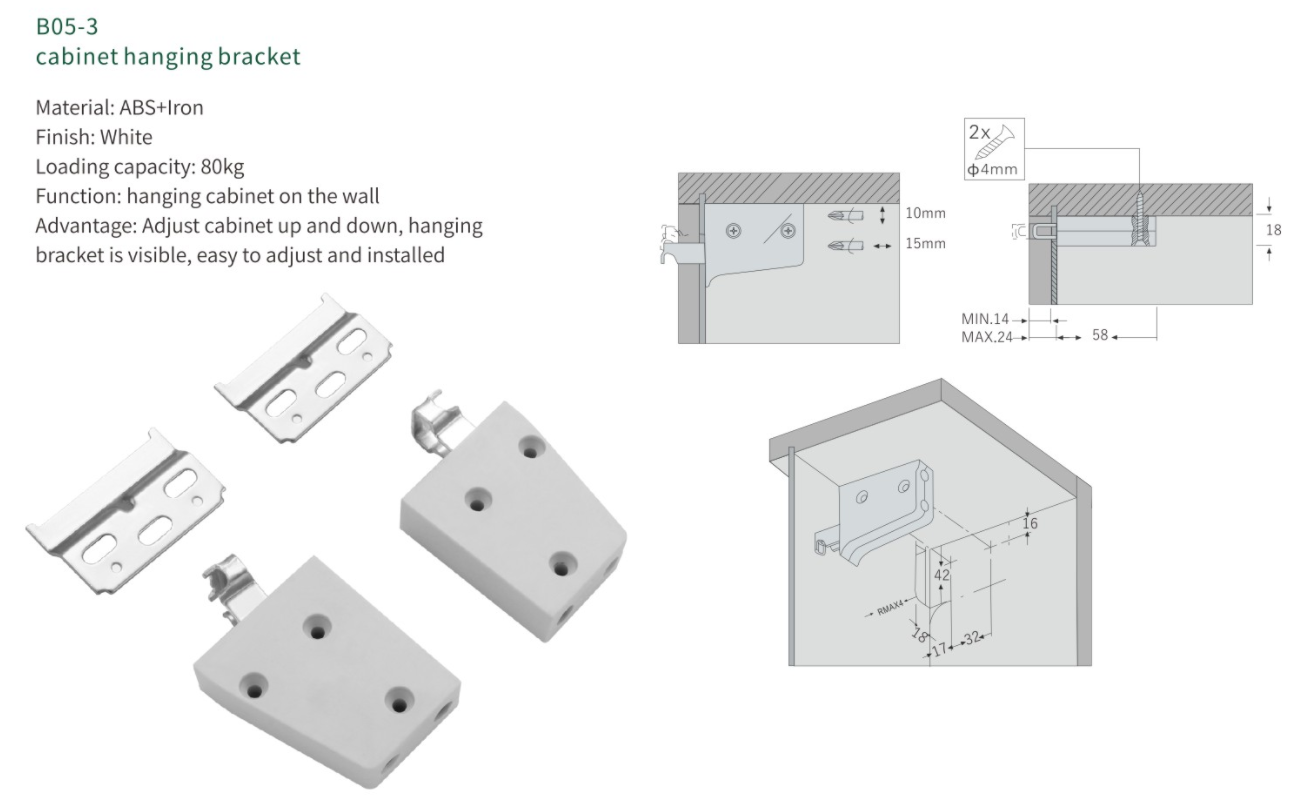 NISKO Universal Wall Hanging Bracket with Mounting Plate manufacture