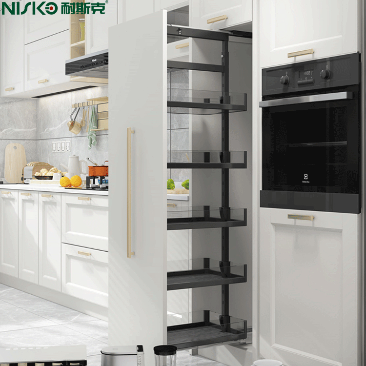 Kitchen Cabinet Tall Unit Pull out Pantry Storage Organiser