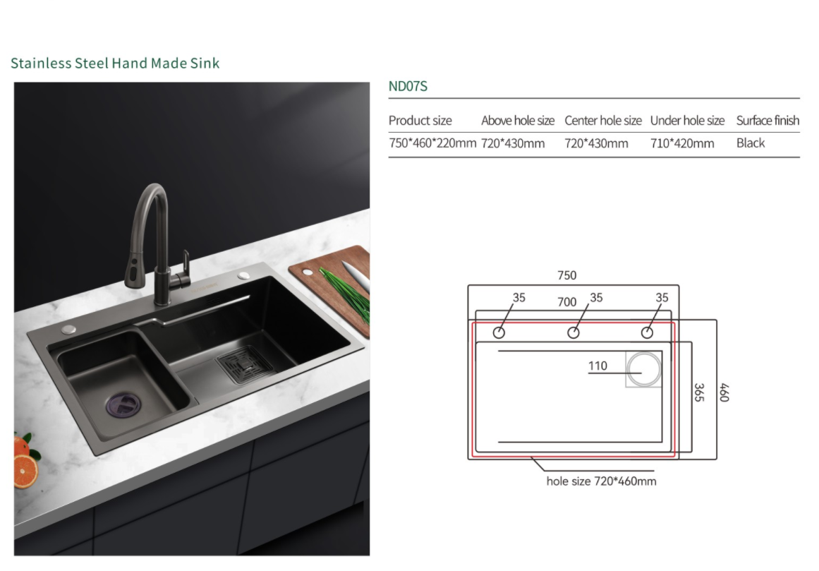 NISKO Farmhouse Countertops Undermount Kitchen Sink manufacture