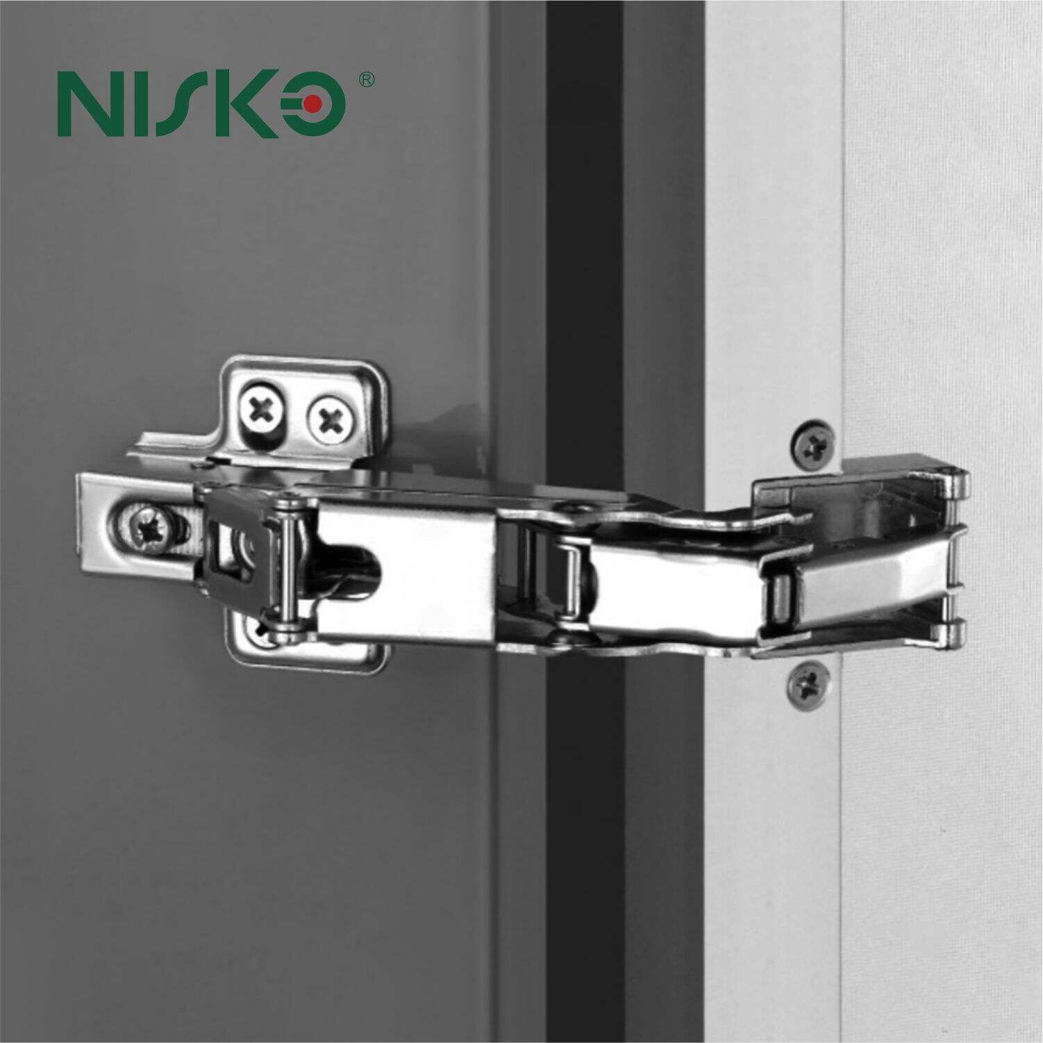 AY01 165° Wide Opening Nickel Plating Hinge for Alum Frame Door