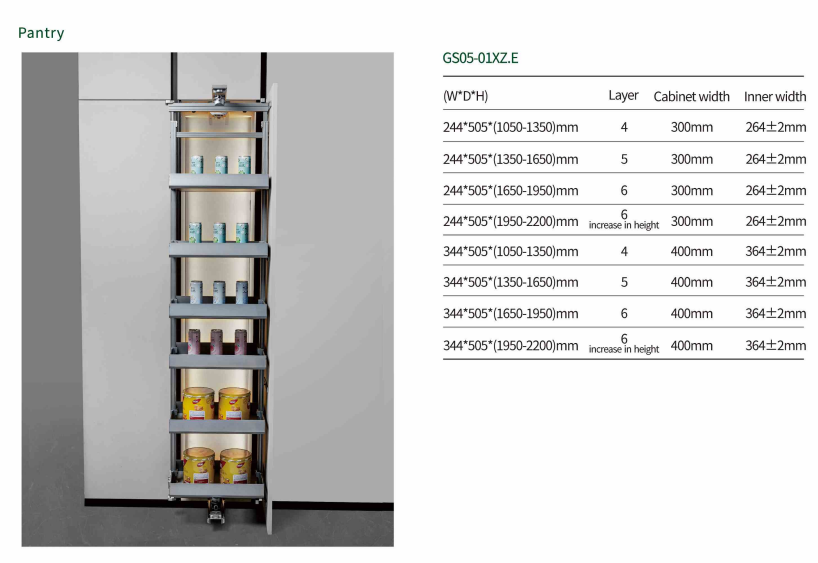 Space Saving Kitchen Pantry Versatile Storage Cabinet details