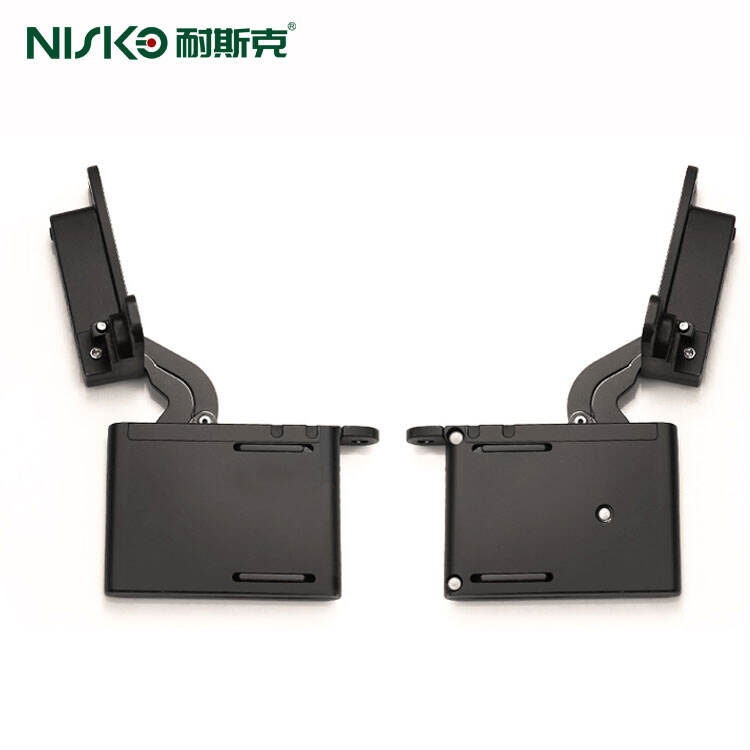 AL02 Aluminum Frame Door 105 Degrees Black Coating Air Hinge