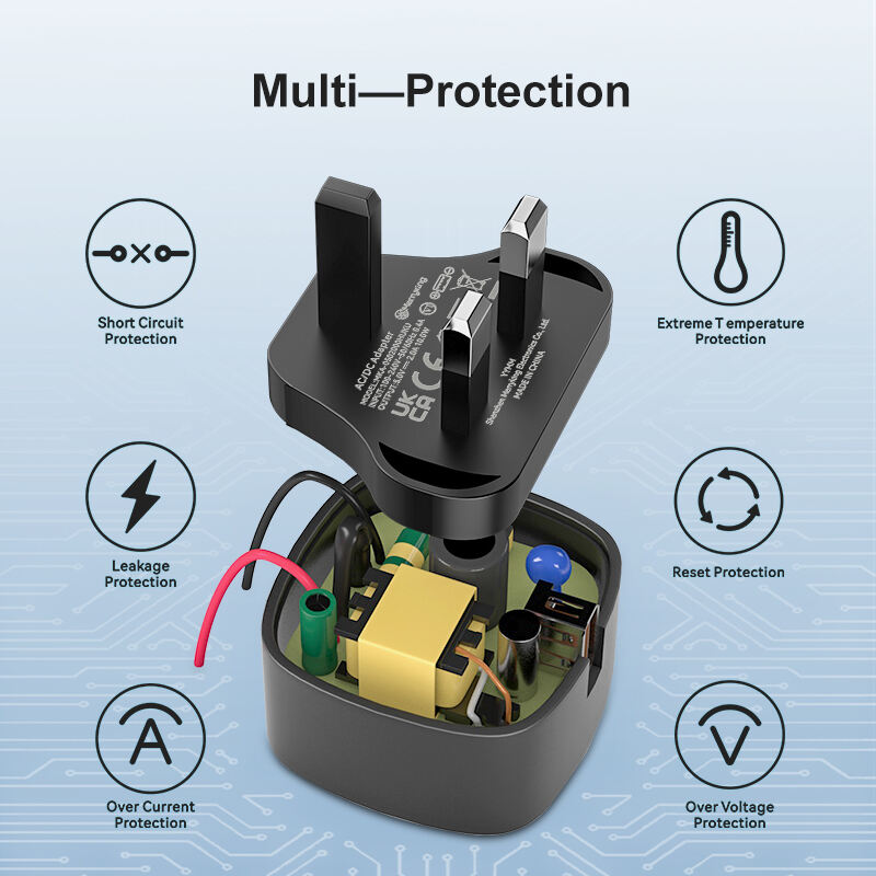 UK Type 5V 2A USB Charger Block