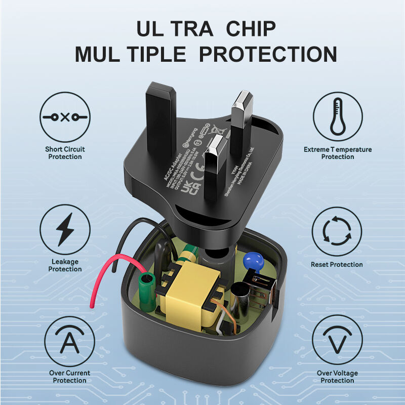 UK Type 5V 2A USB Charger Block