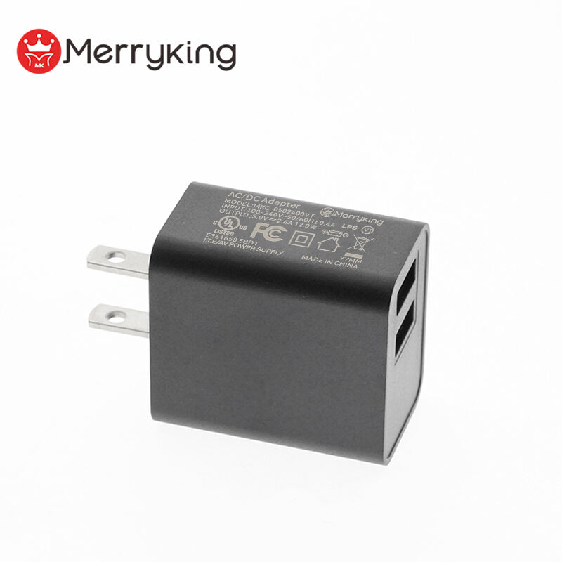 US Plug 5V 500mA USB A Dual Charger