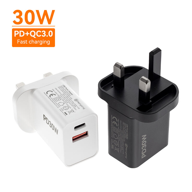 UK Standard 15V 2A PD 30W Fast Charging Charger