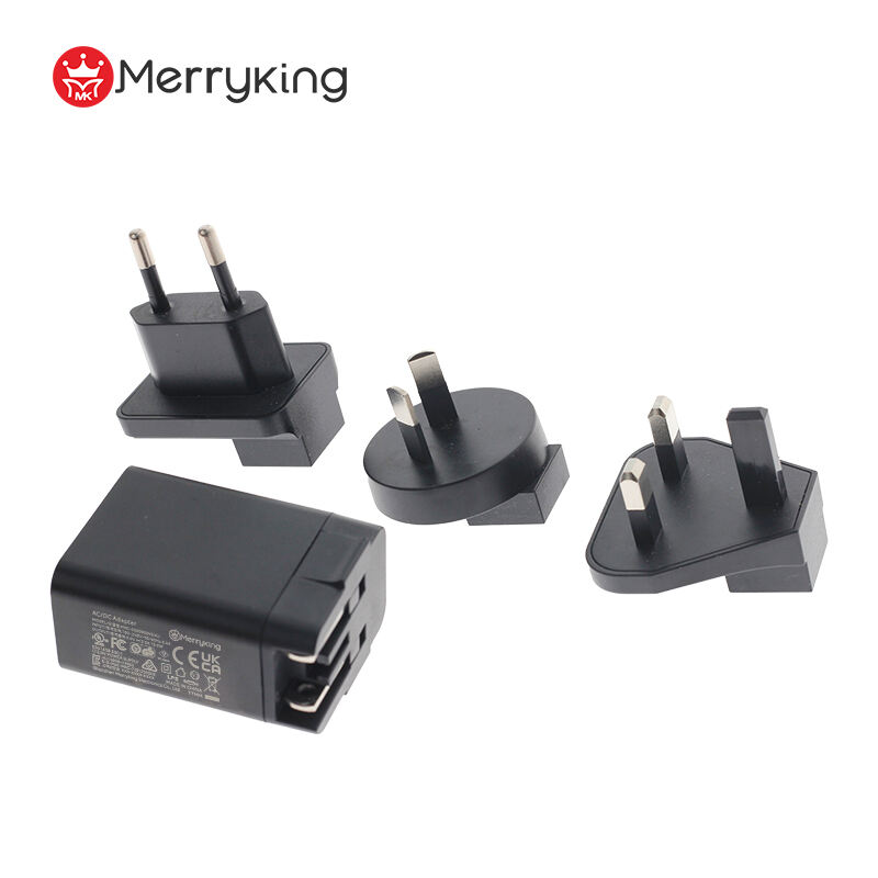 Interchangeable Type 5V 2500mA Wall Charger Block