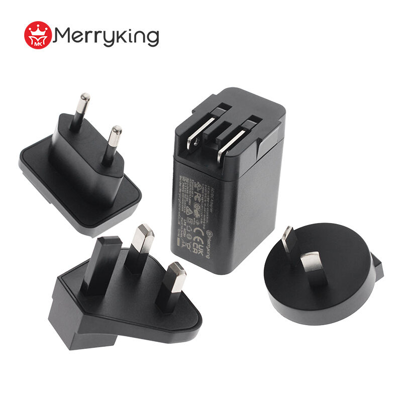 Interchangeable Type 5V 2500mA Wall Charger Block