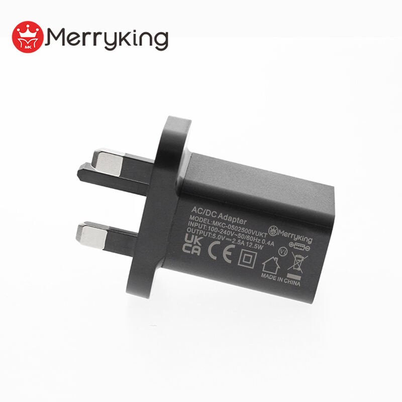 UK Plug 5V 1000mA USB A Wall Charger