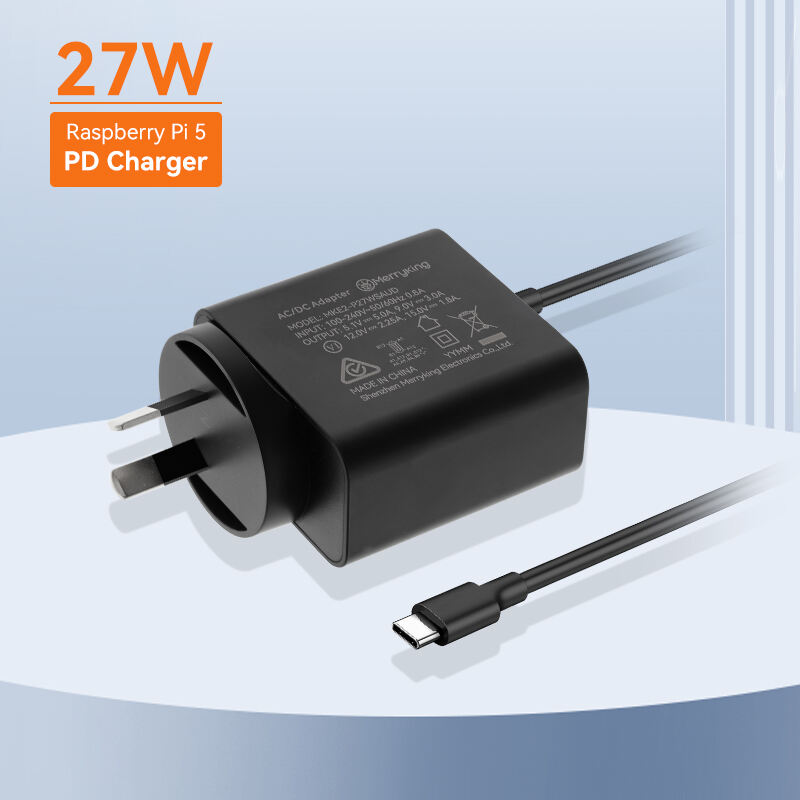Carregador Raspberry Pi de 27W 9V 3A do Tipo AU