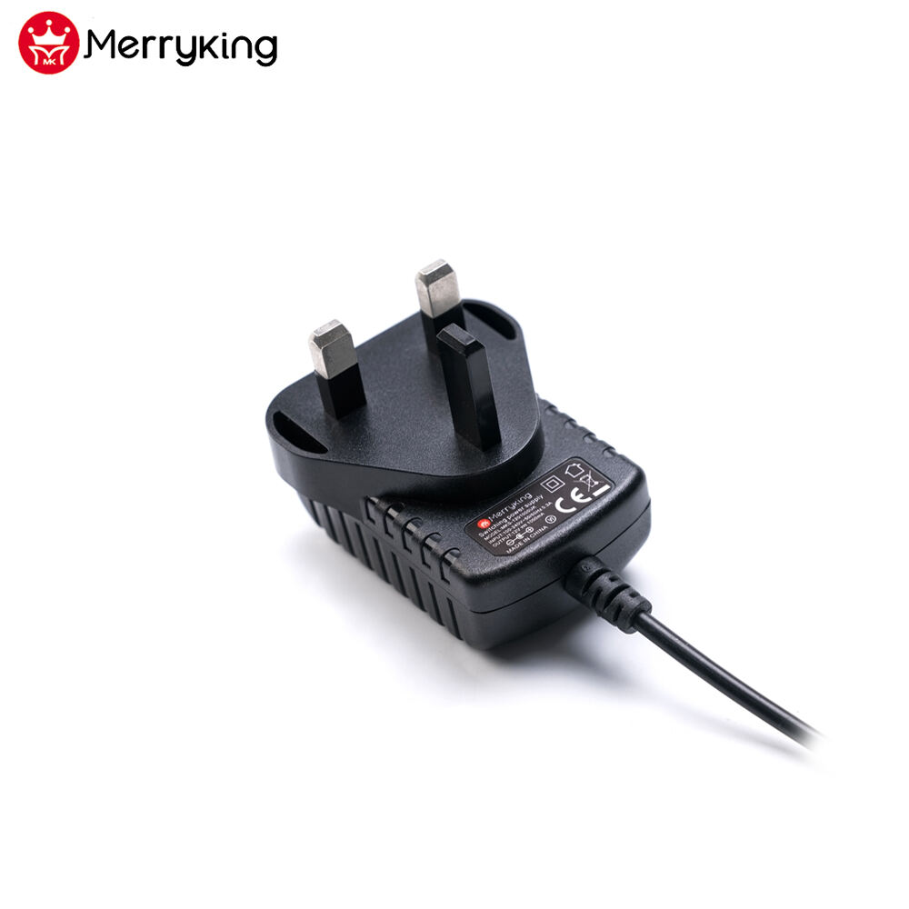 UK Plug 5V 2.4A Wall-mounted Power Adapter