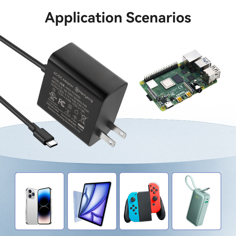 شاحن Raspberry Pi 27W 12V/2.25A نوع US  