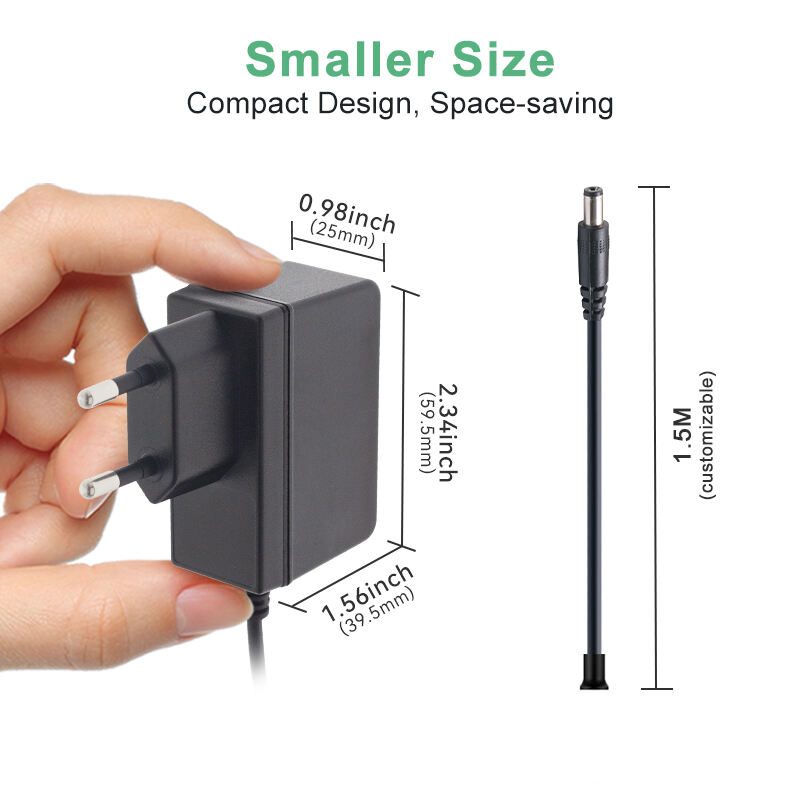 EU Plug AC Adapter 9V 1000ma