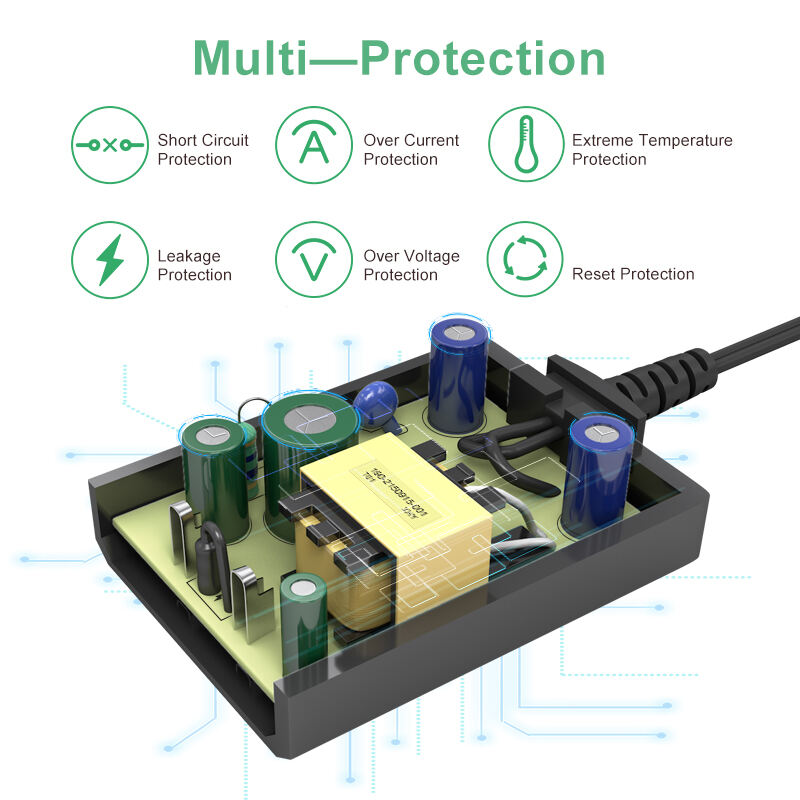 EU Plug AC Adapter 8V 2000ma