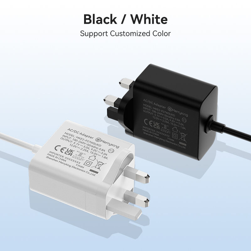 UK stik 27W 5,1V/5A Raspberry Pi oplader