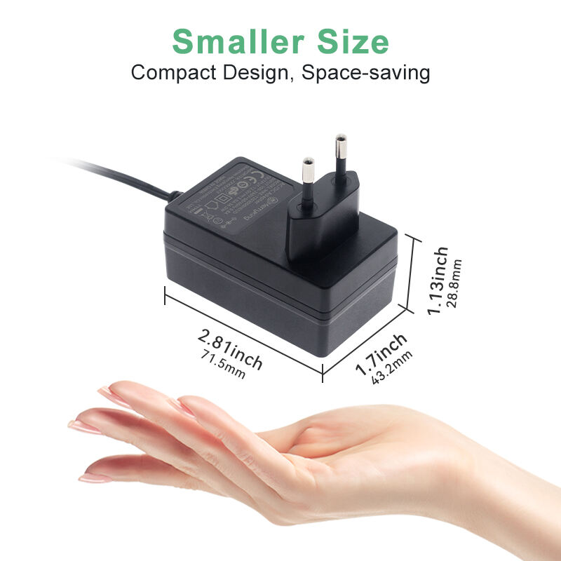 EU Pin 15V 2.4 Amp AC/DC Power Adapter