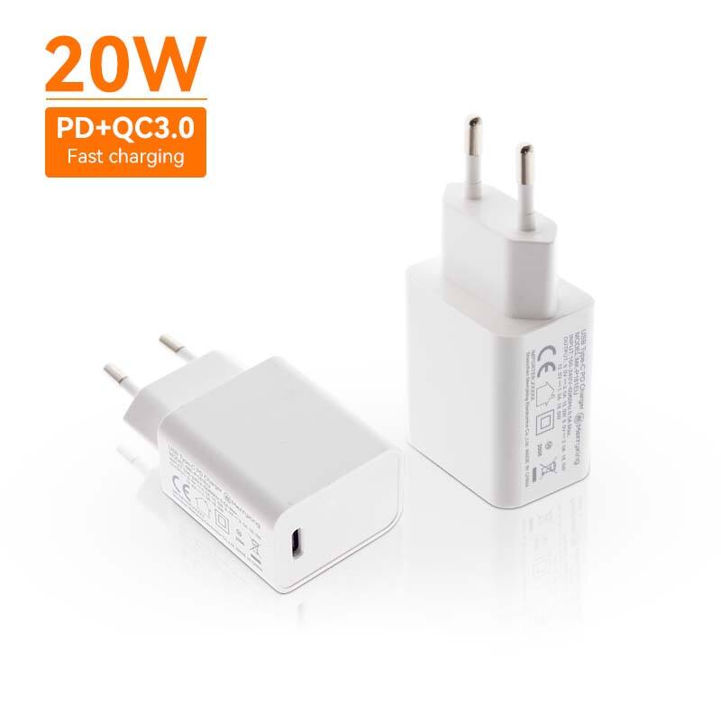 European Type 20W 12V 1.67A Type C Fast Charger