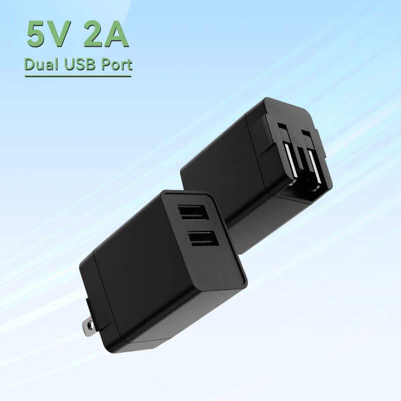 US Plug 5V 500mA USB A Dual Charger