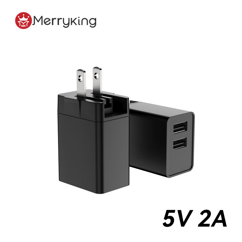 US Plug 5V 500mA USB A Dual Charger