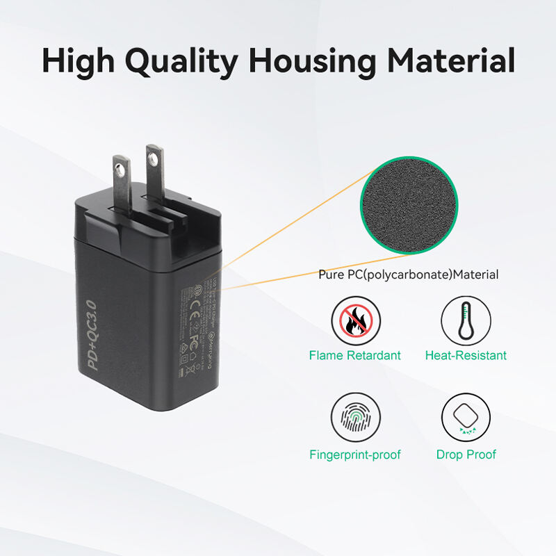 Interchangeable Plug PD 20W USB A Type C Fast Charger