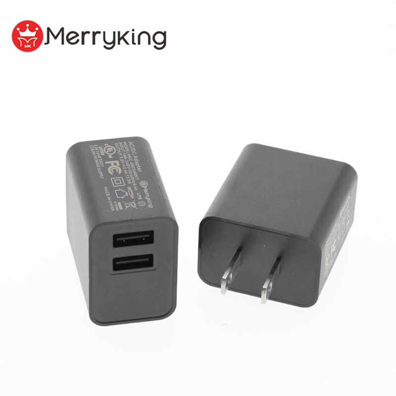 US Plug 5V 500mA USB A Dual Charger