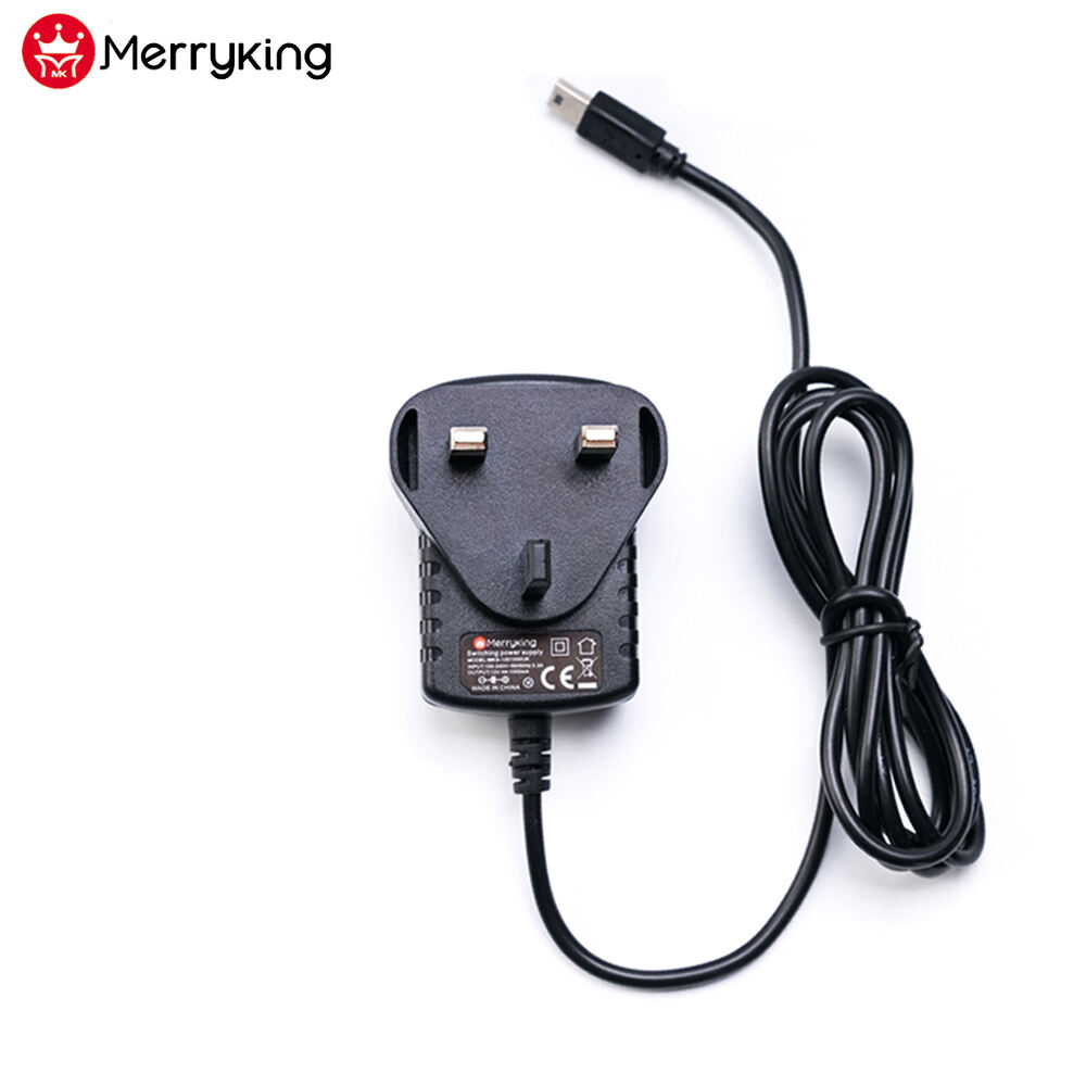 UK Plug 5V 2.4A Wall-mounted Power Adapter